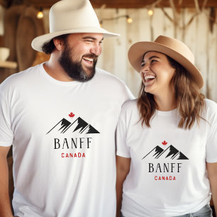Cooles Banff Canada Mountains Ahornleaf Light Colo T-Shirt