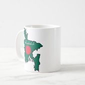 Cooles Bangladesch Kaffeetasse (Vorderseite Links)