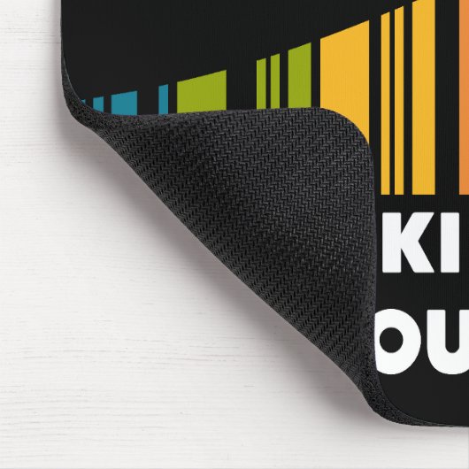 Cooles Barcode Design Bester Skifahrer auf dem Ber Mousepad (Ecke)