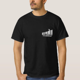 Cooles Barcode Design Bester Skifahrer auf dem Ber T-Shirt