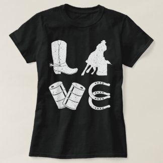 Cooles Barrel Racing Geschenk Frauen Mädchen Rodeo T-Shirt