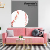COOLES BASEBALL Bar Mitzvah-Vorstandsmitglied Leinwanddruck (Insitu (Wohnzimmer))