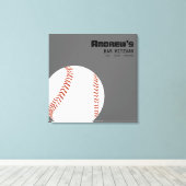 COOLES BASEBALL Bar Mitzvah-Vorstandsmitglied Leinwanddruck (Insitu (Holzboden))