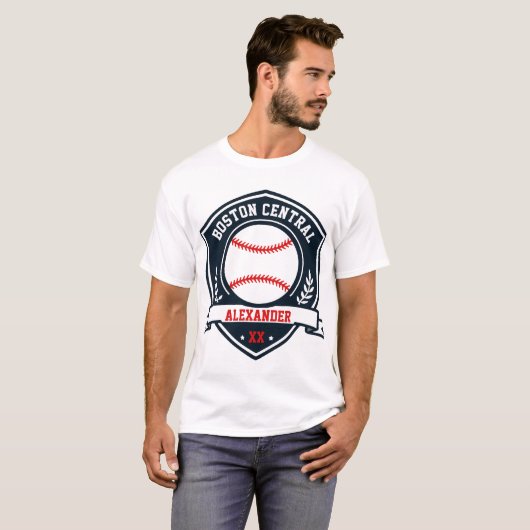 Cooles Baseball-Logo T-Shirt (Vorne ganz)