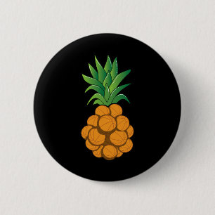 Cooles Basketball-Ananas-Design - Grafik Button