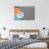COOLES BASKETBALL Bar Mitzvah Sign-In Board Leinwanddruck (Insitu (Schlafzimmer))