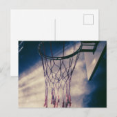 Cooles Basketball-Design Postkarte (Vorne/Hinten)