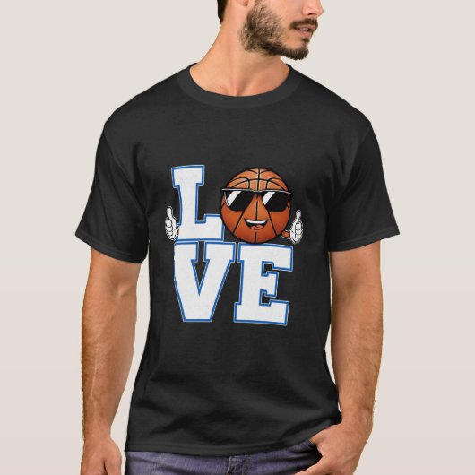 Cooles Basketball-Liebe-Design | Funny Basketball T-Shirt (Vorderseite)
