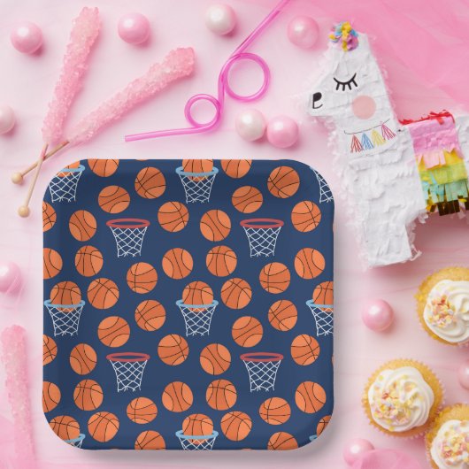 cooles Basketball-Party  Pappteller (Party)