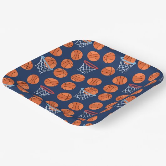 cooles Basketball-Party  Pappteller (Gewinkelt)