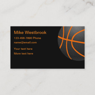 Cooles Basketball-Sport-Thema Visitenkarte