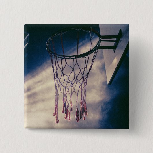 Cooles Basketballdesign Button (Vorderseite)