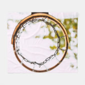 Cooles Basketballdesign Fleecedecke (Vorderseite (Horizontal))