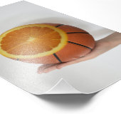 Cooles Basketballdesign Fotodruck (Ecke)