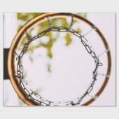 Cooles Basketballdesign Geschenkpapier (Flach)