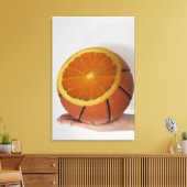 Cooles Basketballdesign Leinwanddruck (Insitu (Wohnzimmer))