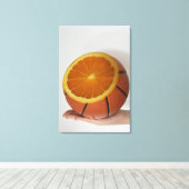 Cooles Basketballdesign Leinwanddruck (Insitu (Holzboden))