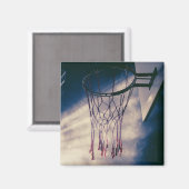 Cooles Basketballdesign Magnet (Vorderseite/Rückseite)