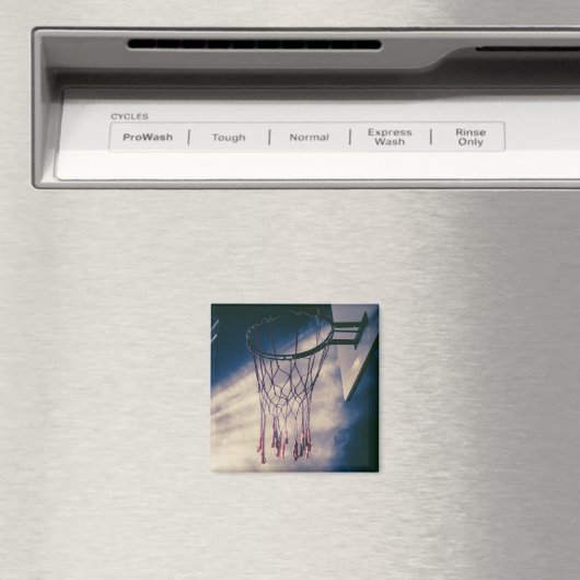 Cooles Basketballdesign Magnet (In Situ (Geschirrspüler))