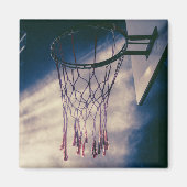 Cooles Basketballdesign Magnet (Vorne)