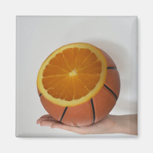 Cooles Basketballdesign Magnet (Vorne)