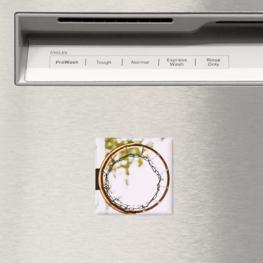 Cooles Basketballdesign Magnet (In Situ (Geschirrspüler))