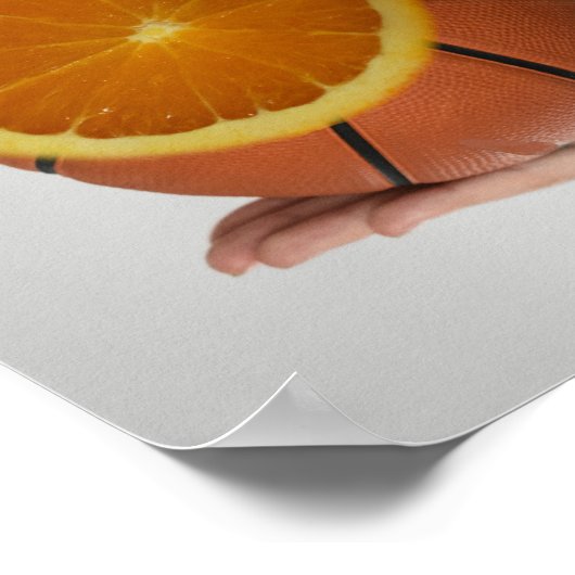 Cooles Basketballdesign Poster (Ecke)