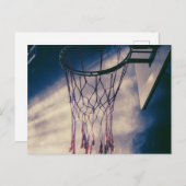 Cooles Basketballdesign Postkarte (Vorne/Hinten)