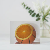 Cooles Basketballdesign Postkarte (Stehend Vorderseite)