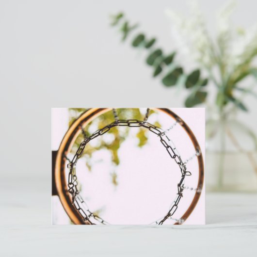 Cooles Basketballdesign Postkarte (Stehend Vorderseite)