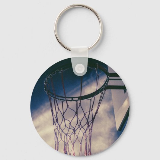 Cooles Basketballdesign Schlüsselanhänger (Vorderseite)