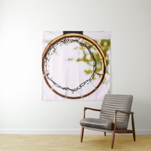 Cooles Basketballdesign Wandteppich (Beispiel (Horizontal))