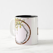 Cooles Basketballdesign Zweifarbige Tasse (Vorderseite Links)