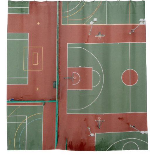 Cooles Basketballgeschenk Duschvorhang (Vorderseite)
