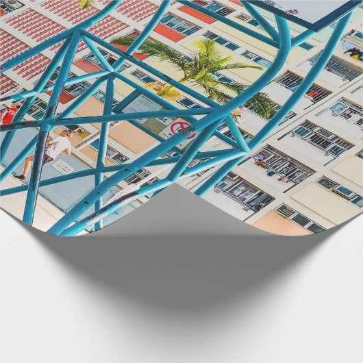 Cooles Basketballgeschenk Geschenkpapier (Ecke)