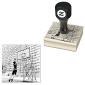 Cooles Basketballgeschenk Gummistempel (Stempel)