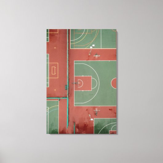 Cooles Basketballgeschenk Leinwanddruck (Vorderseite)