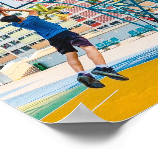 Cooles Basketballgeschenk Poster (Ecke)