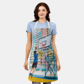 Cooles Basketballgeschenk Schürze (Getragen)