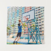 Cooles Basketballgeschenk Wandteppich (Vorderseite)