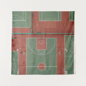 Cooles Basketballgeschenk Wandteppich (Vorderseite (Horizontal))