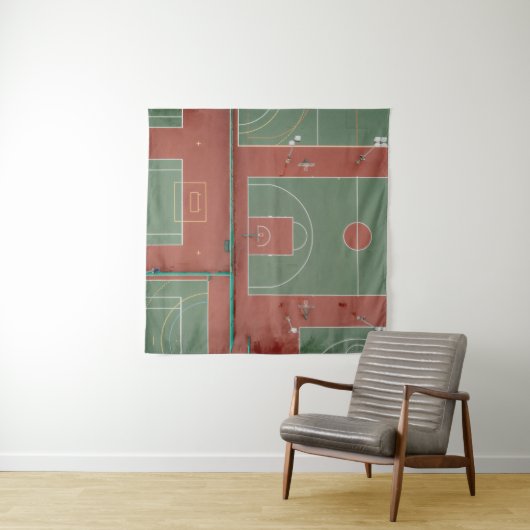 Cooles Basketballgeschenk Wandteppich (Beispiel)