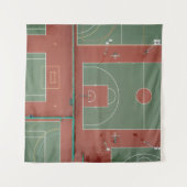 Cooles Basketballgeschenk Wandteppich (Vorderseite)