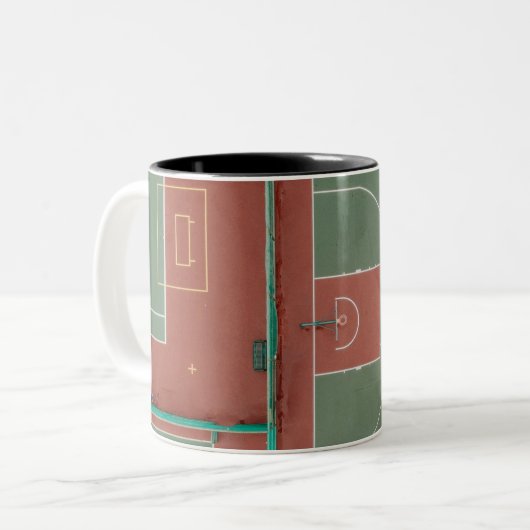 Cooles Basketballgeschenk Zweifarbige Tasse (Vorderseite Links)