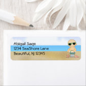 Cooles Beach Baby mit Sand-Bucket-Adresse (Insitu)