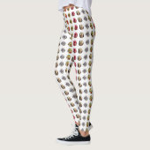Cooles Beängstigendes Maskenmuster Leggings (Links)