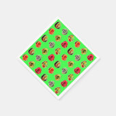 Cooles Beängstigendes Maskenmuster Serviette (Ecke)