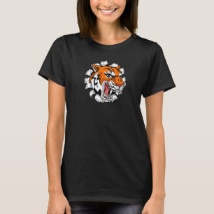 Cooles Bengalisches Tiger öffnet wachsen Mouth Tea T-Shirt