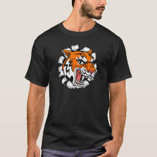 Cooles Bengalisches Tiger öffnet wachsen Mouth Tea T-Shirt