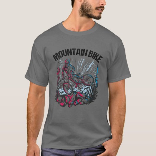 Cooles Bergbike T-Shirt (Vorderseite)